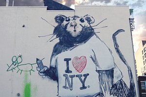 Fassadenkunst in New York
